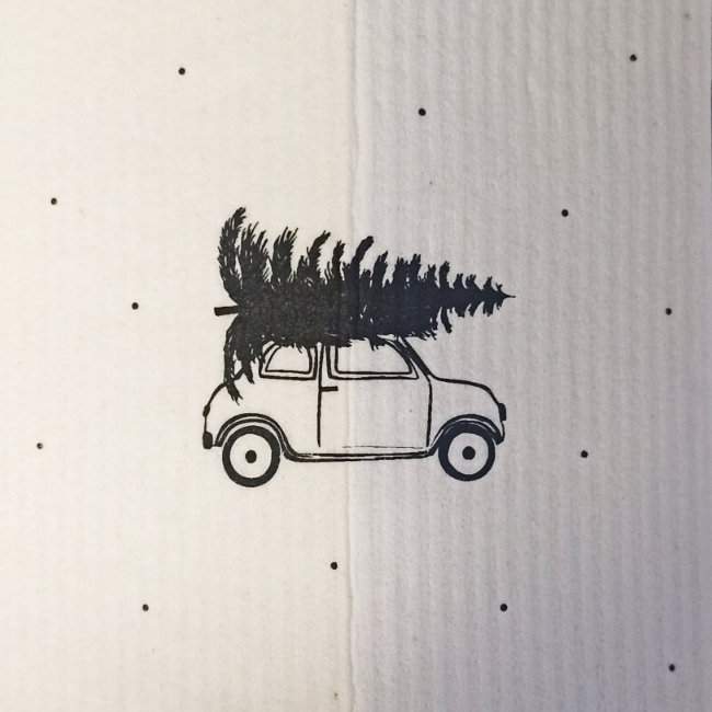 Nachhaltige Schwammtücher IT'S COLD OUTSIDE im 3er Set