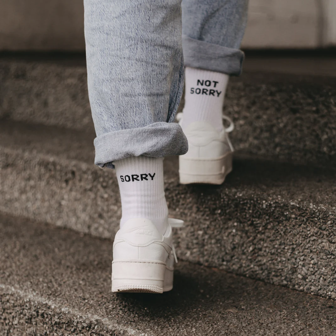Socken Sorry not Sorry Gr. 39-42