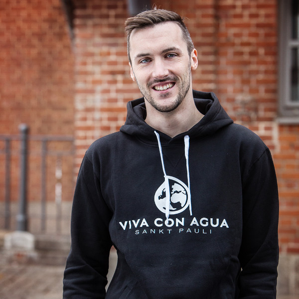 Viva con Agua Hoodie LAUT in Schwarz oder Blau