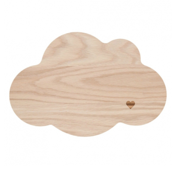 Frühstücksbrettchen WOLKE aus Buchenholz
