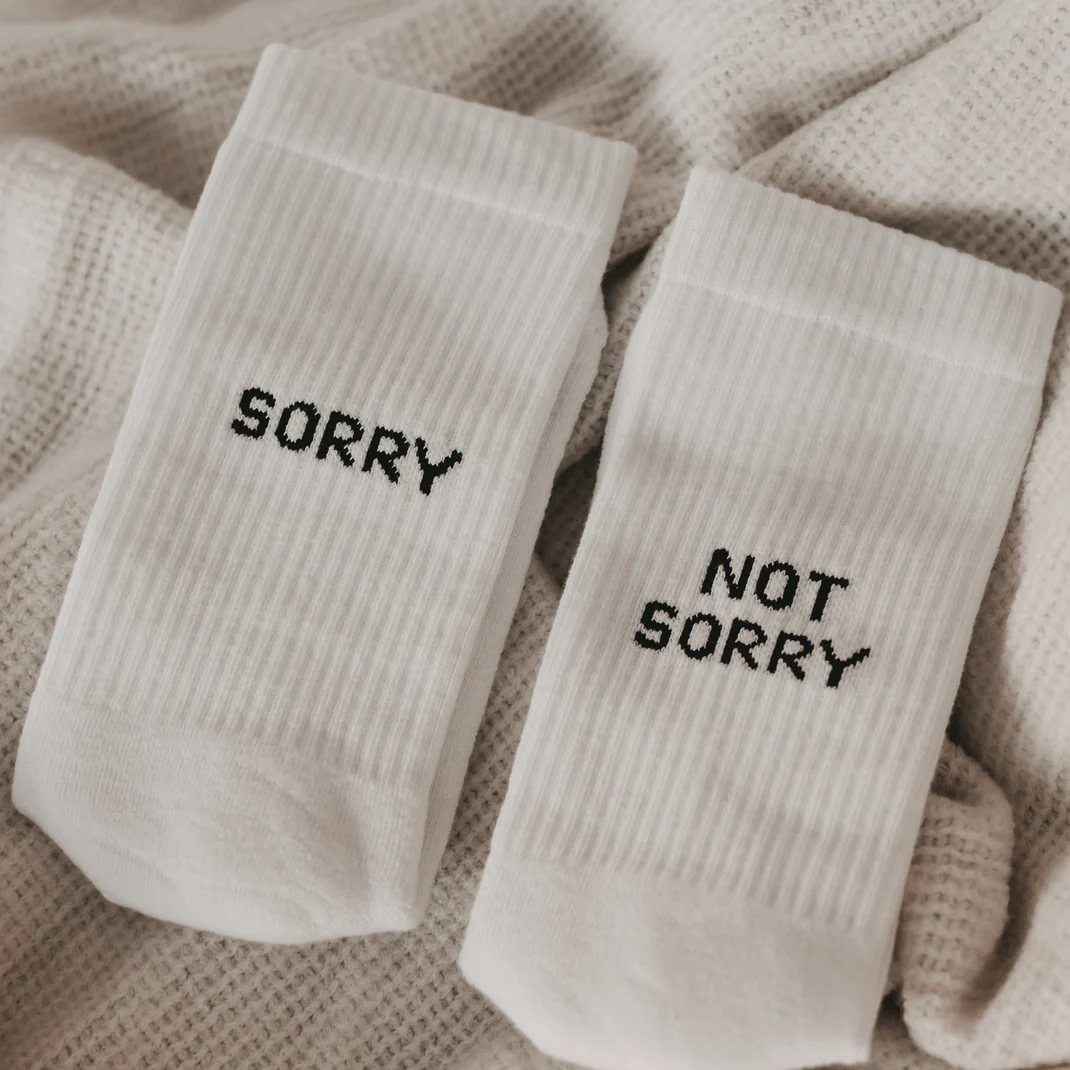 Socken Sorry not Sorry Gr. 39-42