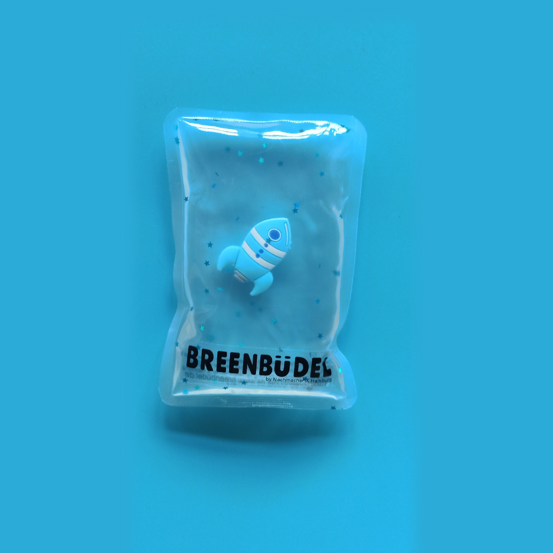  BREENBÜDEL Kühlkissen - Motiv Rakete blau