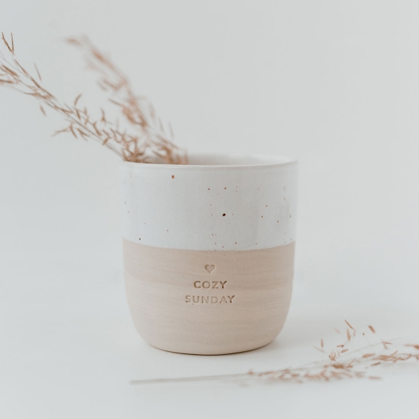 Keramikbecher Cozy Sunday