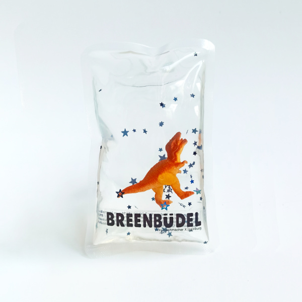 BREENBÜDEL Kühlkissen Motiv Dino T-Rex orange