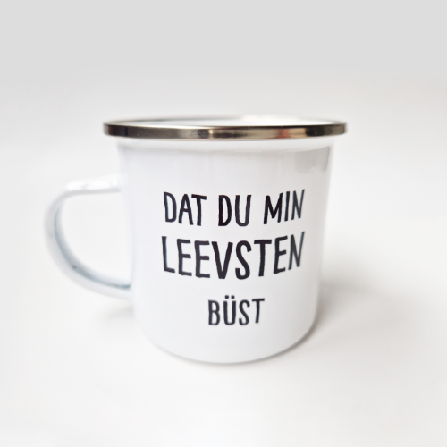 Emaillebecher Dat Du Min Leevsten Büst