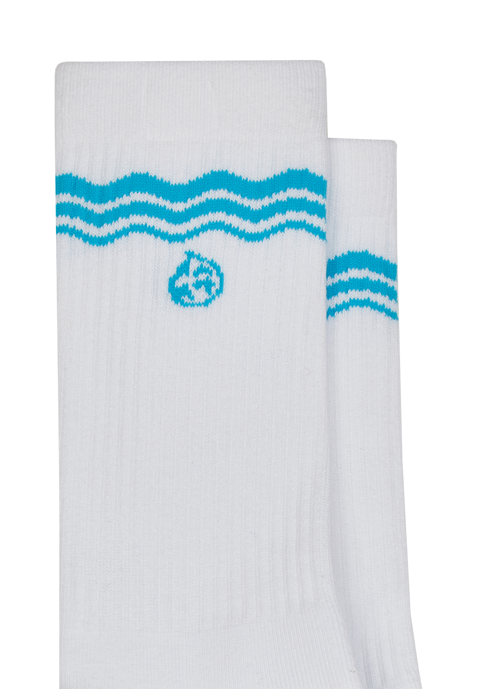 Viva con Agua Socken Waves Weiß-Blau