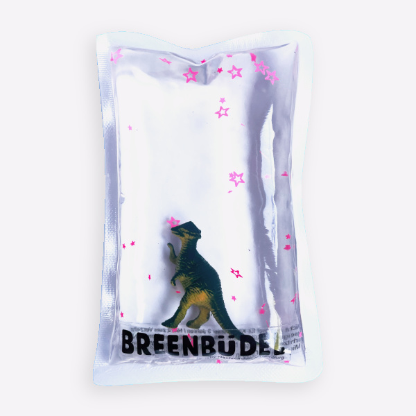 BREENBÜDEL Kühlkissen Motiv Dino Dunkelgrün