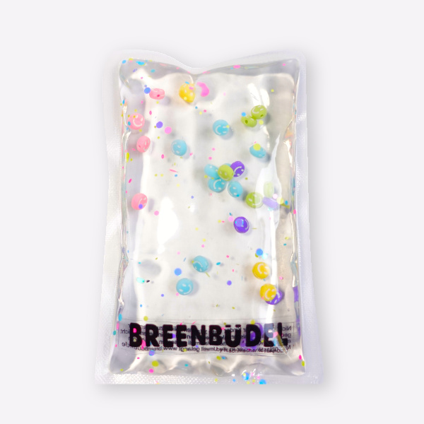 BREENBÜDEL Kühlkissen Motiv bunte Smileys