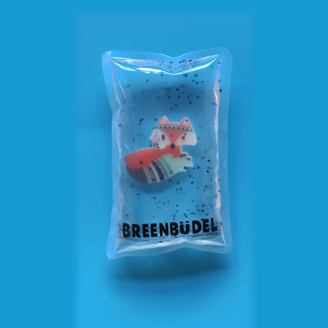  BREENBÜDEL Kühlkissen - Motiv Fuchs mit Stirnband