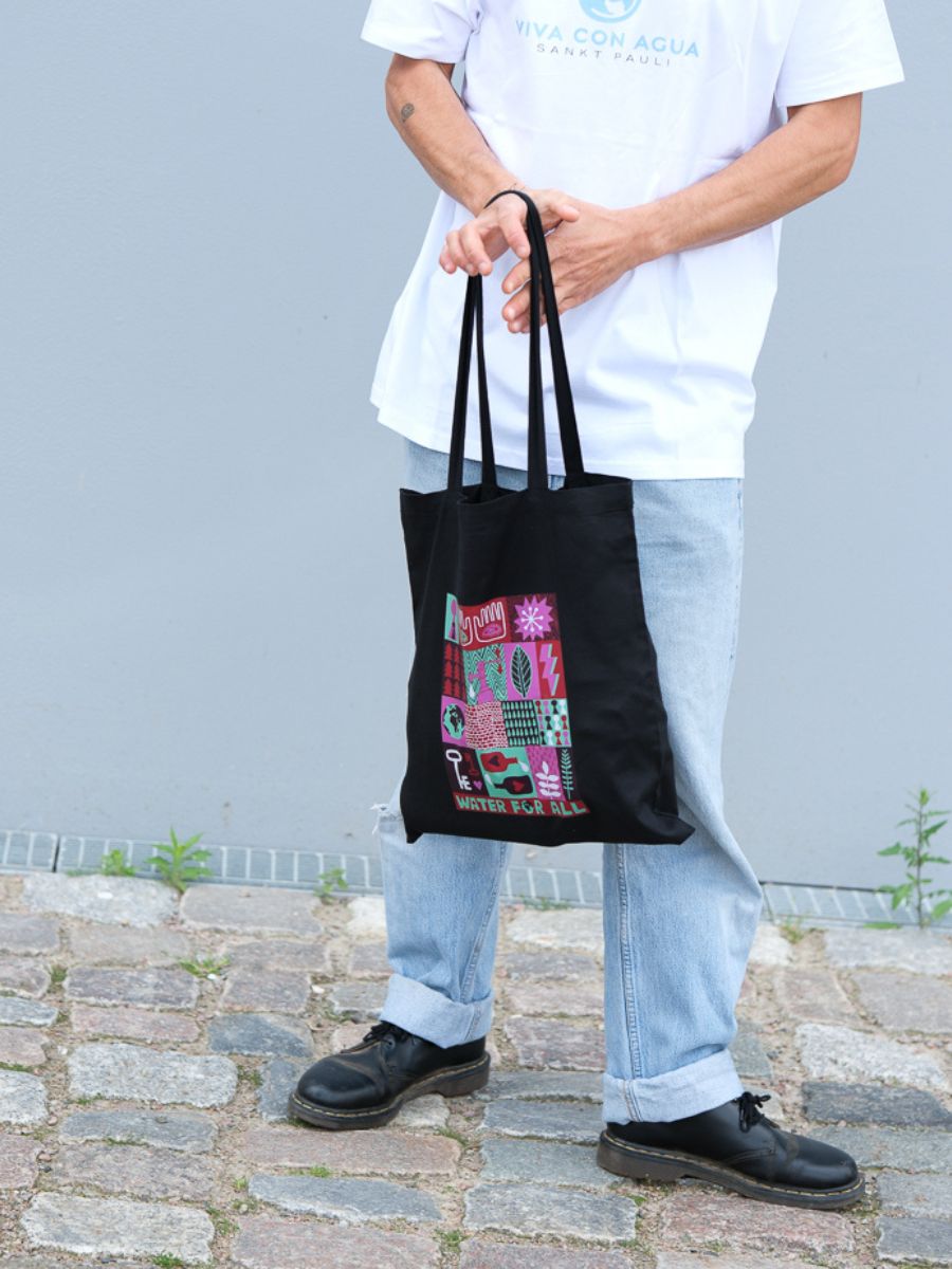 Viva con Agua Jute Beutel by David Shillinglaw in 2 Farben