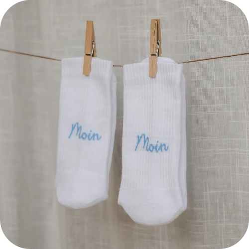 Socken aus Biobaumwolle "Moin Moin" Gr. 43-46