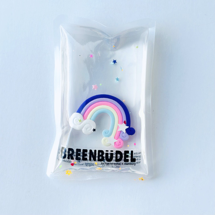 BREENBÜDEL Kühlkissen - Motiv Regenbogen mit Sternchen