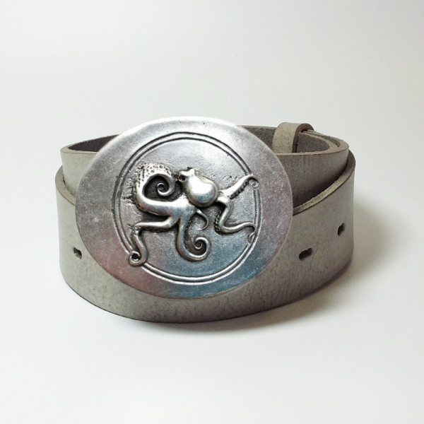 Gürtelschnalle Motiv OCTOPUS aus Zamak
