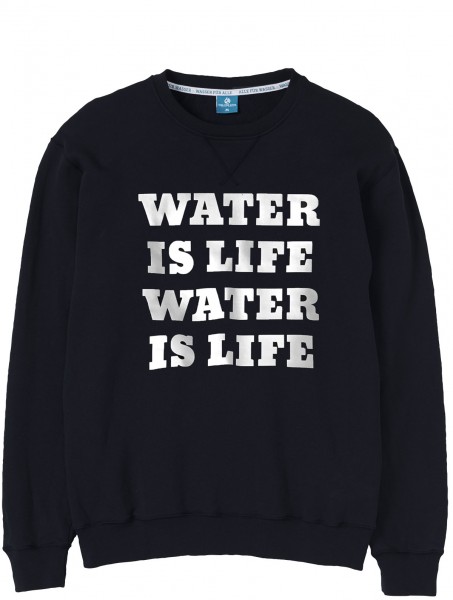 Viva con Agua Sweatshirt WATER IS LIFE Schwarz