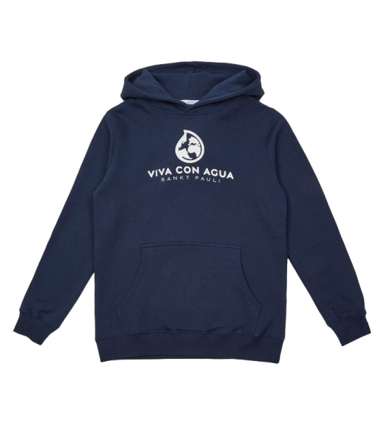 Viva con Agua Kinder Hoodie LAUT Dunkelblau