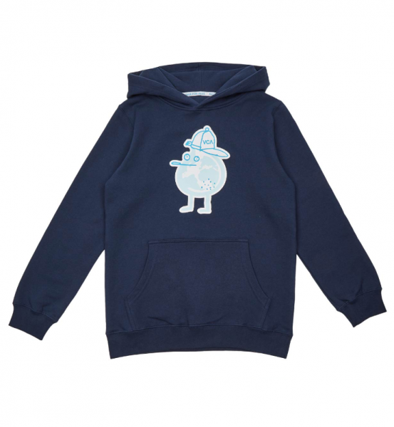 Viva con Agua Kinder Hoodie ZITRONE Dunkelblau