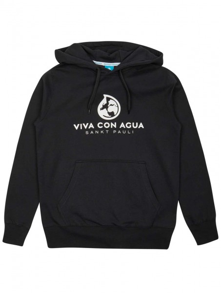 Viva con Agua Damen Hoodie LAUT Schwarz